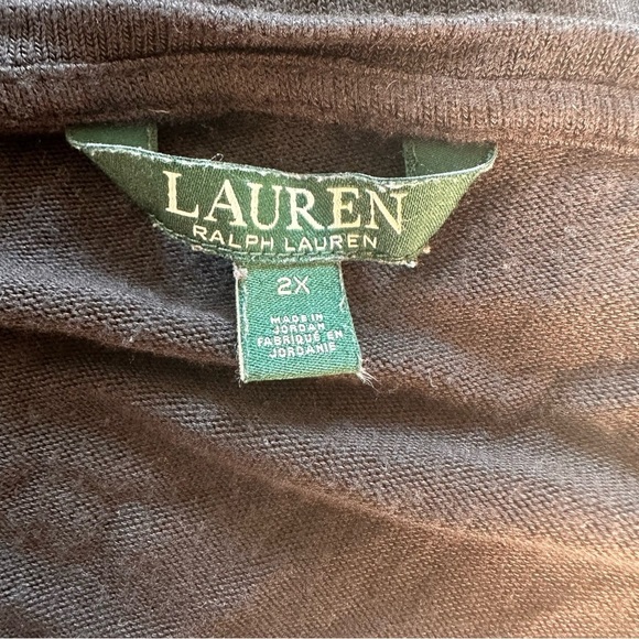 Designer Polo Ralph Lauren oversized Long Sleeve shirt sweatshirt 2X XXL black - Picture 5 of 9